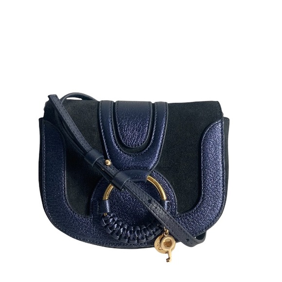 See By Chloe Handbags - See by Chloe Hana mini navy suede crossbody bag